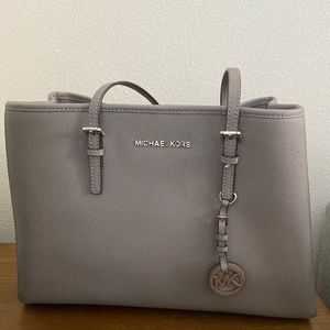 Gray Michael Kors Shoulder Bag